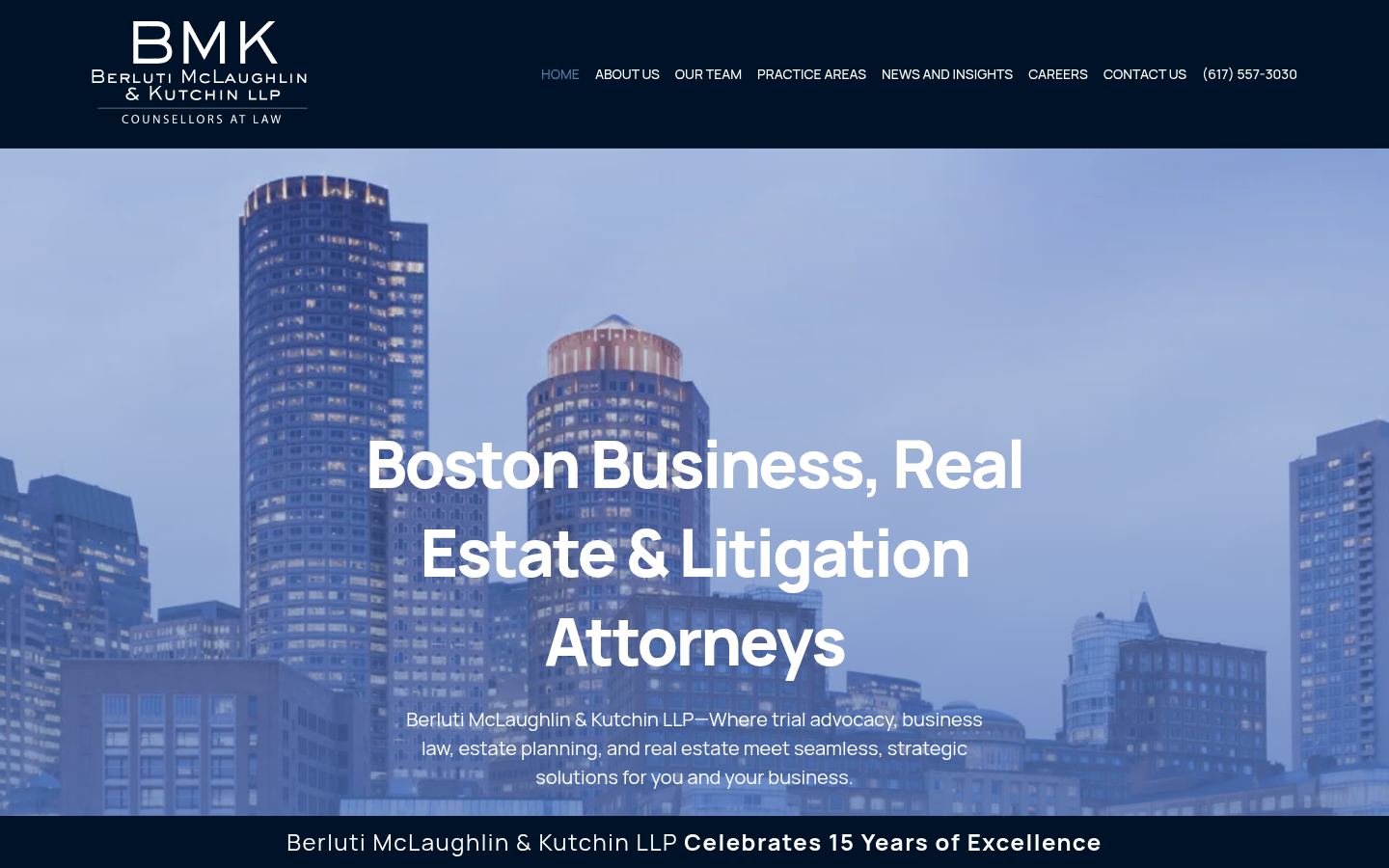 Berluti McLaughlin & Kutchin LLP &middot; HOMEPAGE_SCREENSHOT