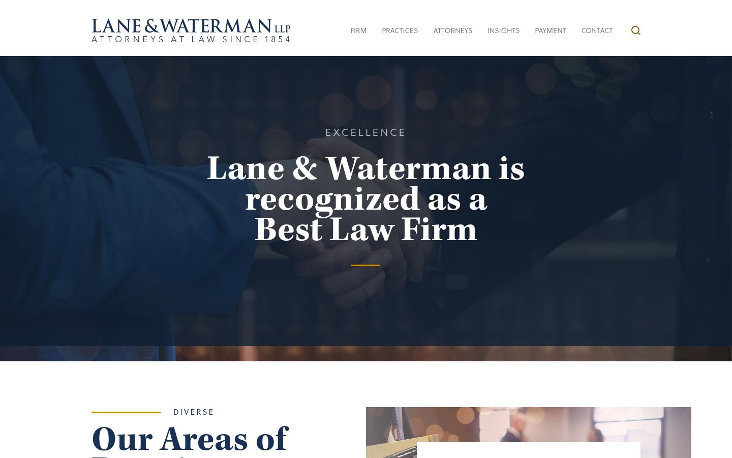Lane & Waterman LLP &middot; HOMEPAGE_SCREENSHOT