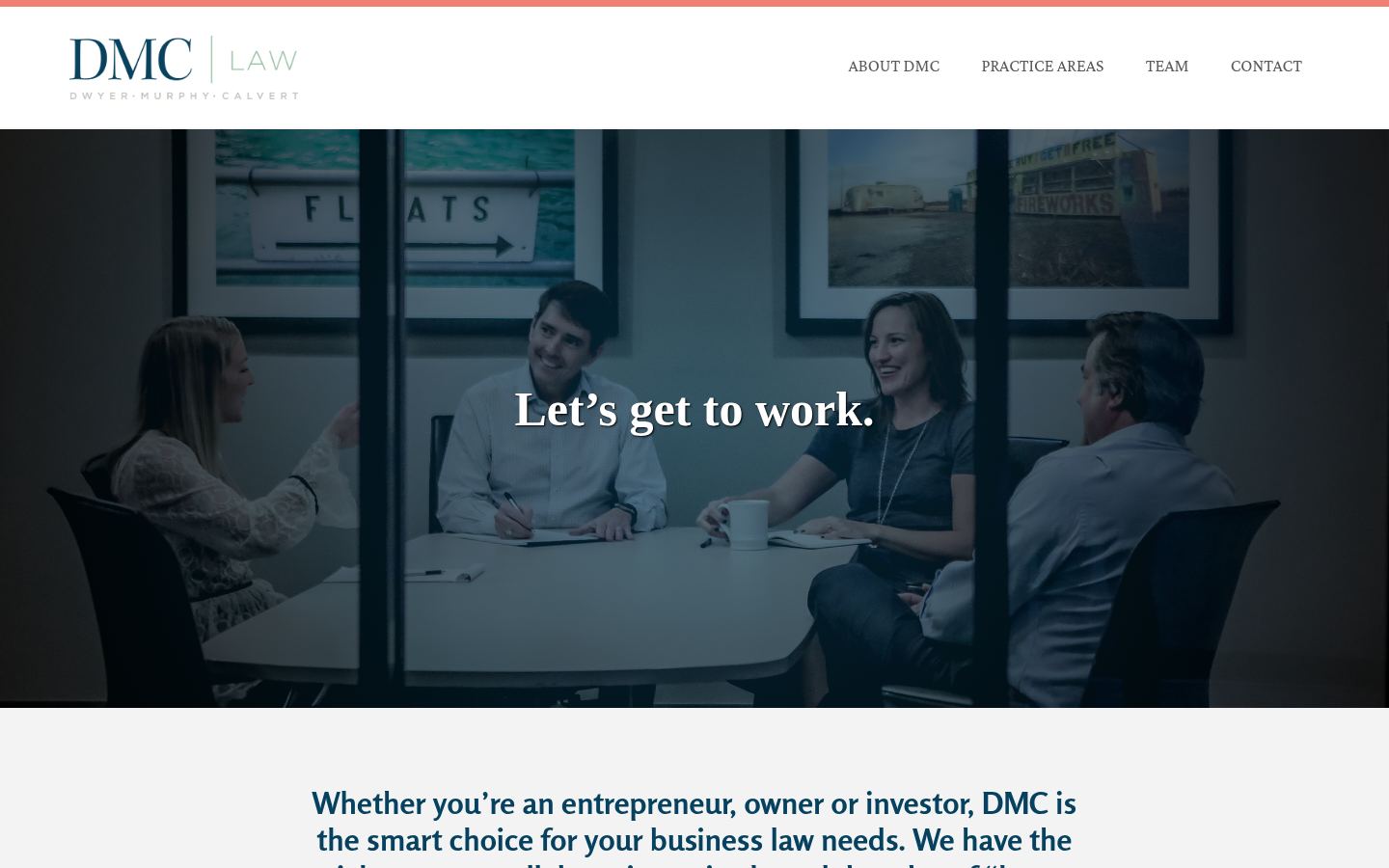 Dwyer Murphy Calvert LLP &middot; HOMEPAGE_SCREENSHOT