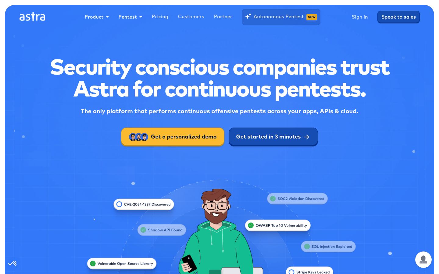 Astra Security · HOMEPAGE_SCREENSHOT