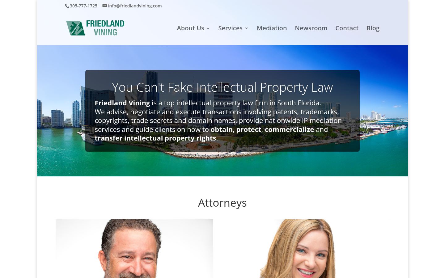Friedland Vining PA &middot; HOMEPAGE_SCREENSHOT