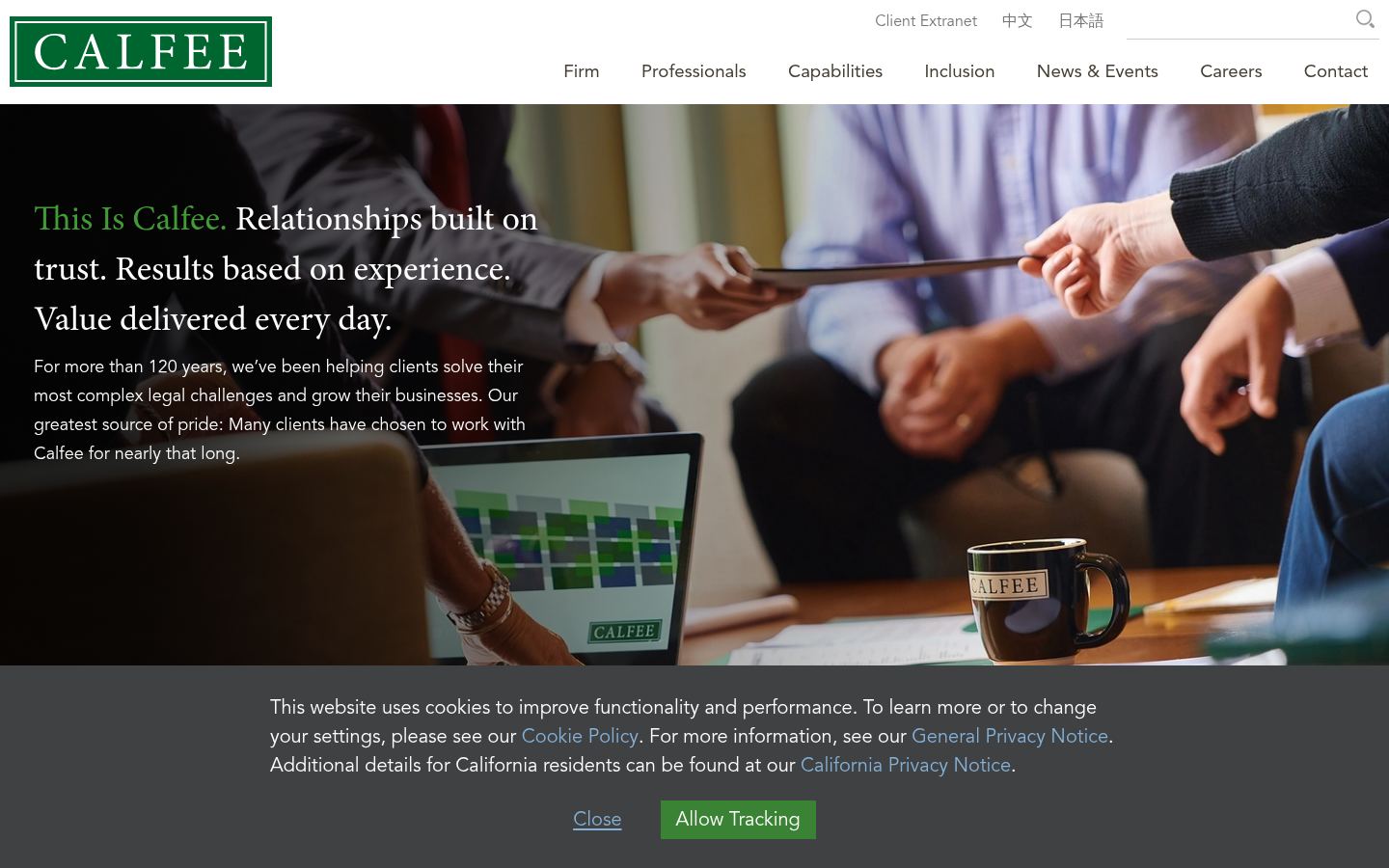 Calfee, Halter & Griswold LLP &middot; HOMEPAGE_SCREENSHOT
