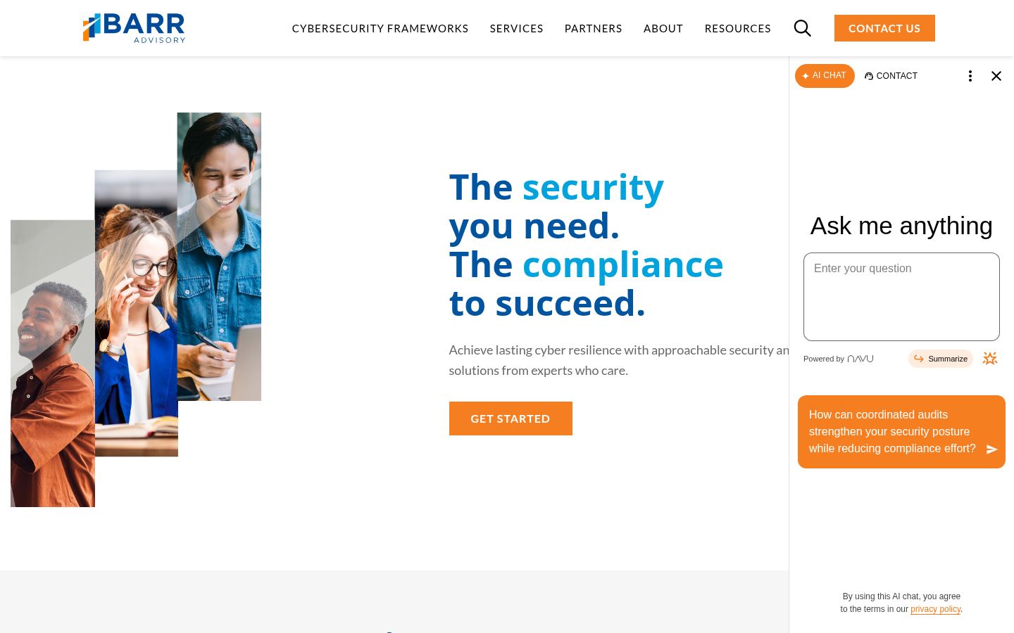 BARR Advisory &middot; HOMEPAGE_SCREENSHOT
