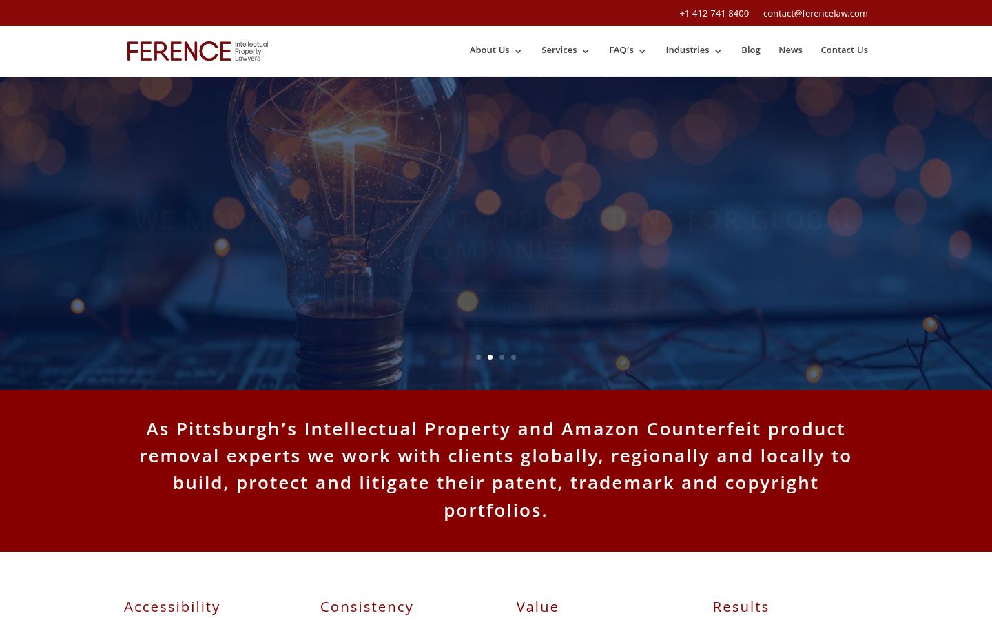 Ference & Associates LLC &middot; HOMEPAGE_SCREENSHOT
